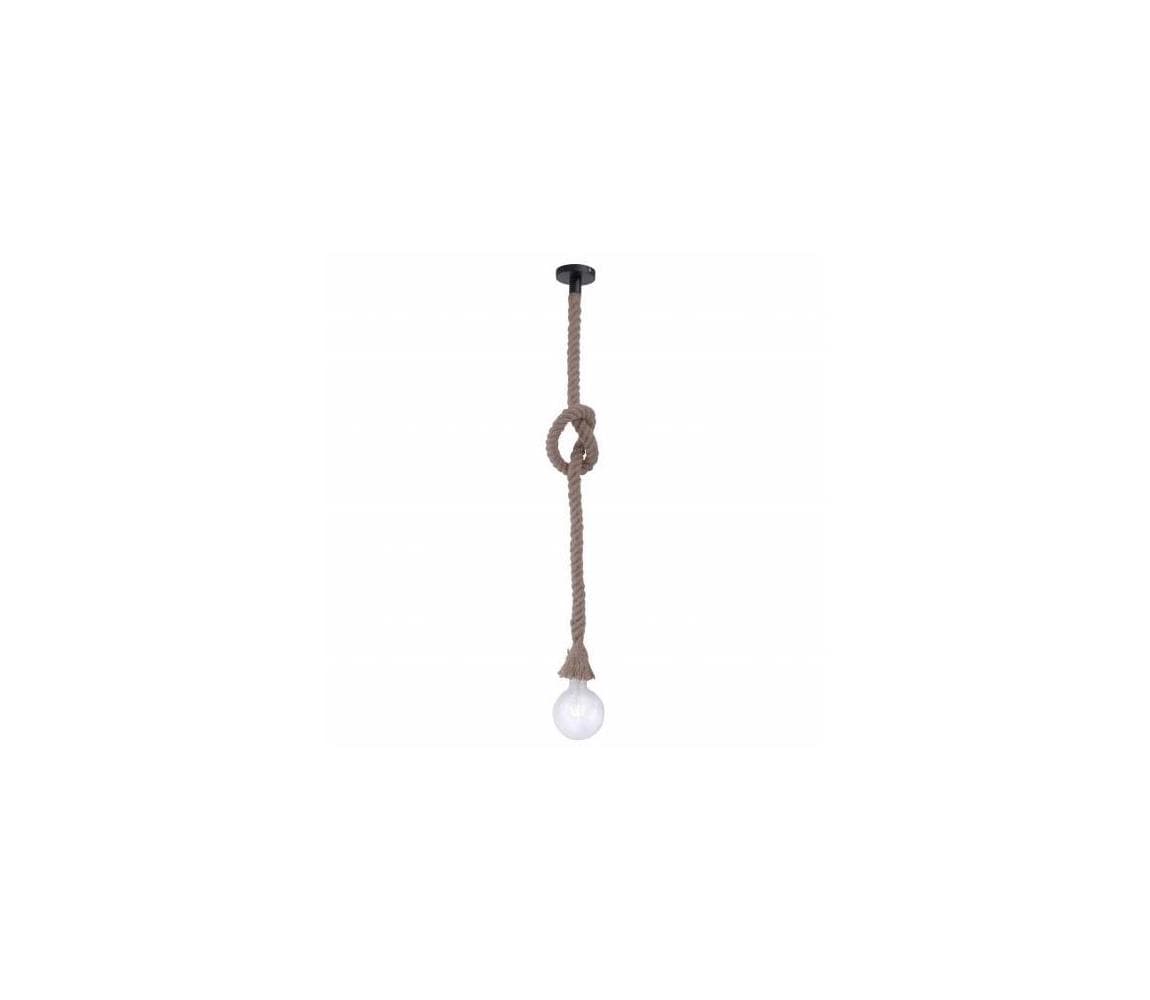 Leuchten Direkt 15481-18 - Luster na lanku ROPE 1xE27/60W/230V 15481-18