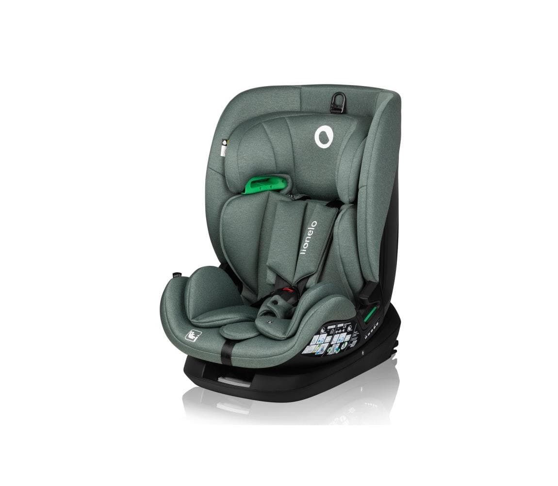 Lionelo - Autosedačka s otočnou základňou LAVENDER i-Size 76-150 cm pistáciovo zelená 5903771709477