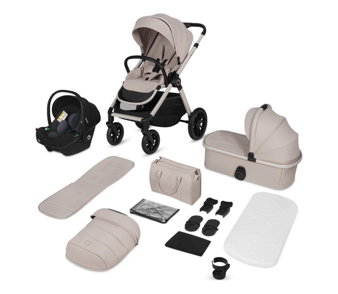 Lionelo - Kombinovaný kočík 3 v 1 LAYLA Beige Sand 5903771726689