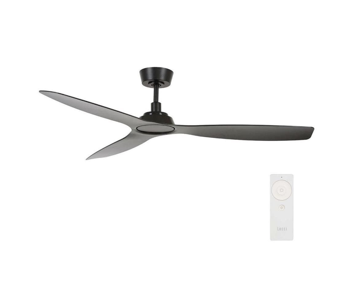 Lucci Air 210651 - Stropný látor MOTO čierna + diaľkové ovládanie 210651