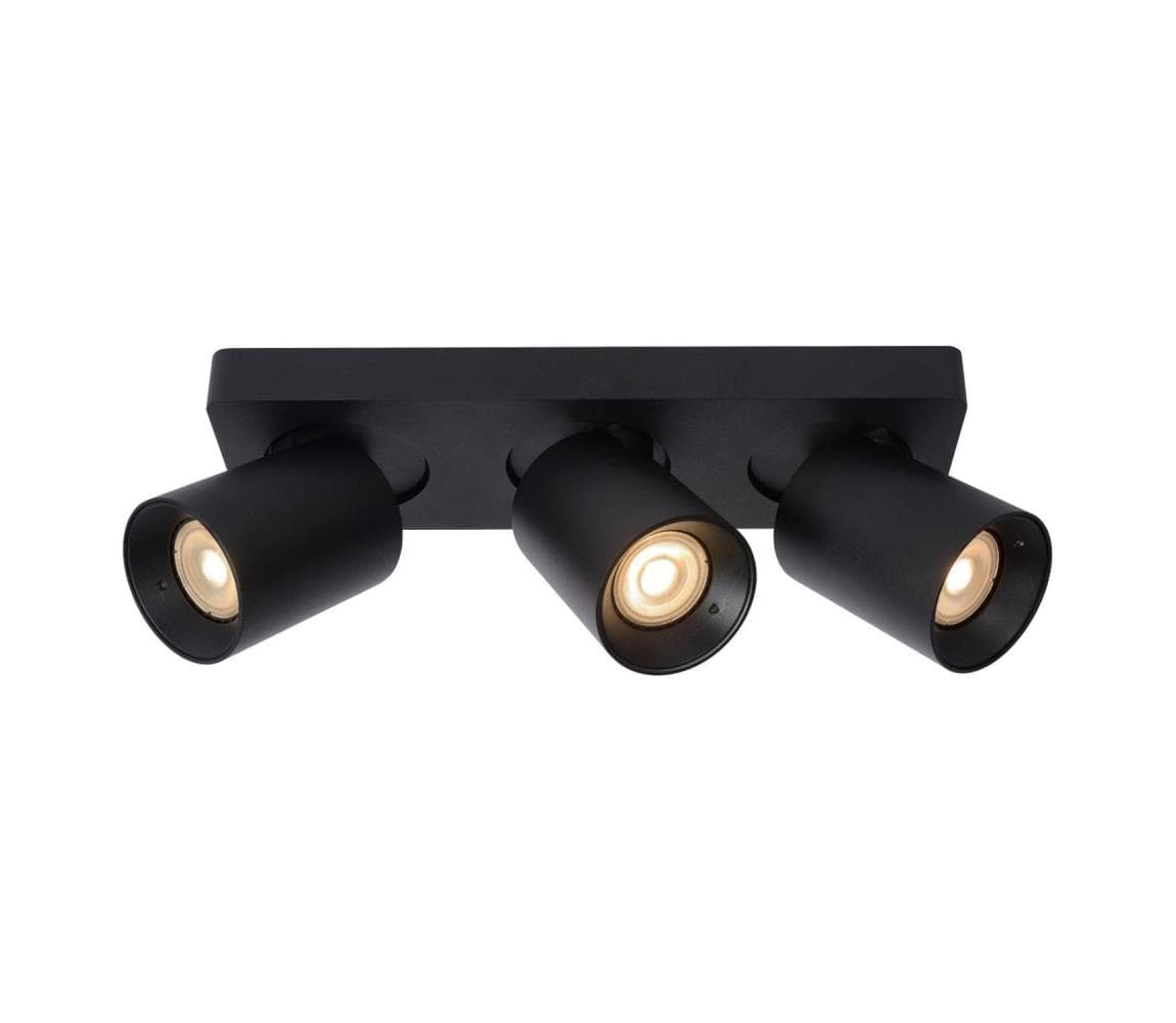 Lucide 09929/15/30 - LED Stmievateľné bodové svietidlo NIGEL 3xGU10/5W/230V čierna 09929/15/30