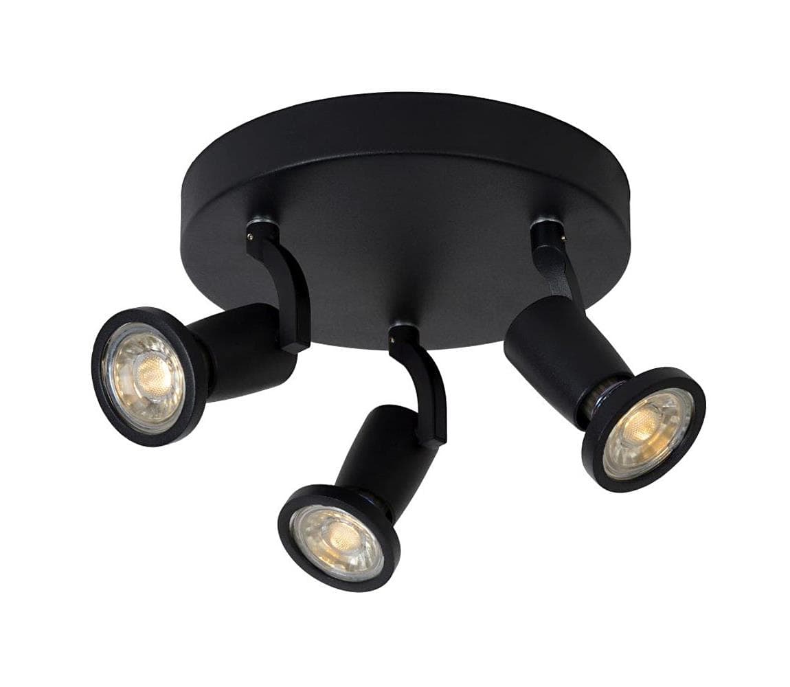 Lucide 11903/15/30 - LED bodové svietidlo JASTER-LED 3xGU10/5W/230V čierne 11903/15/30