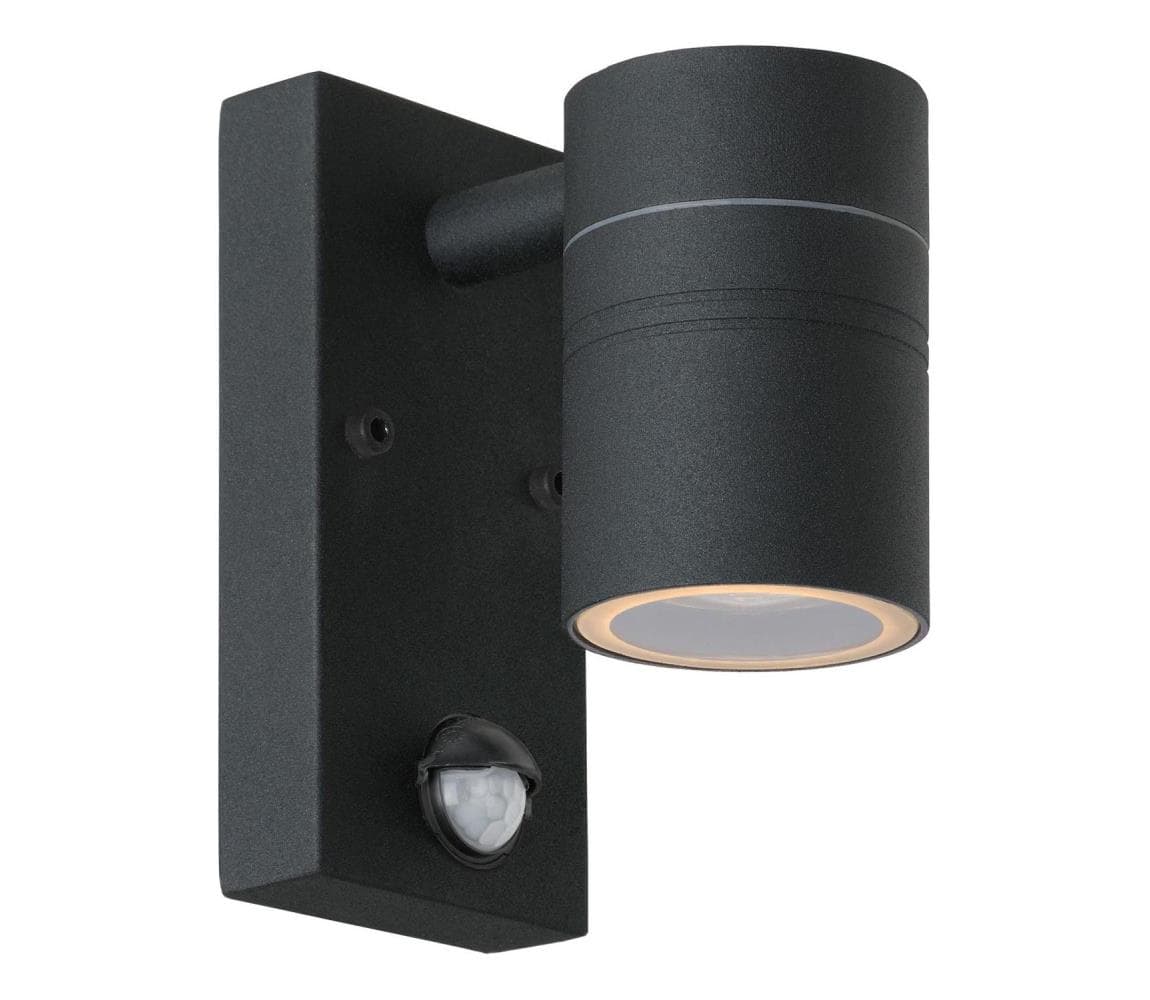 Lucide 14866/05/30 - LED Vonkajšie svietidlo so senzorom 1xGU10/5W/230V IP44 14866/05/30