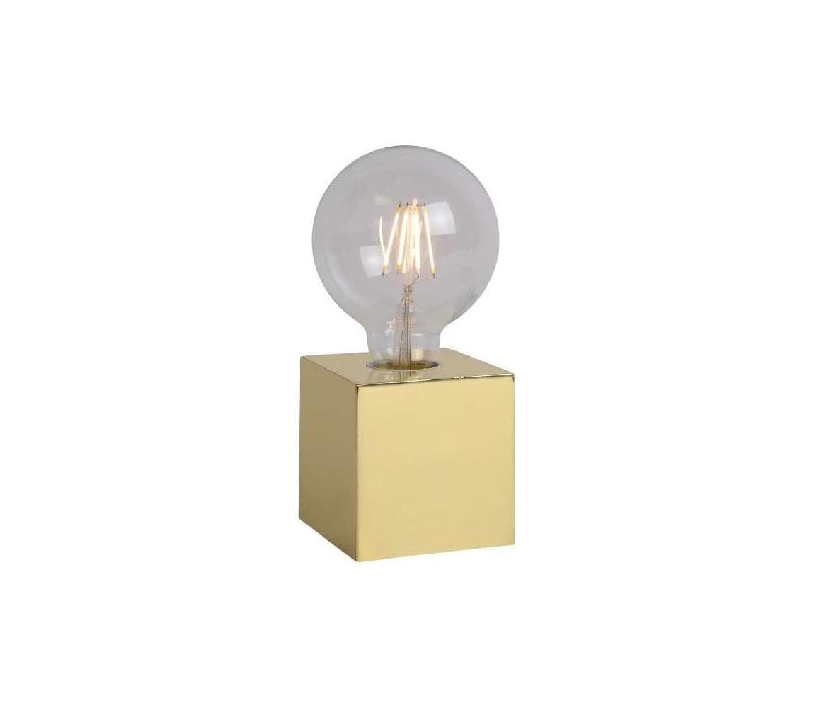Lucide 20500/05/01 - LED stolná lampa CUBICO 1xE27/5W/230V mosadz 20500/05/01