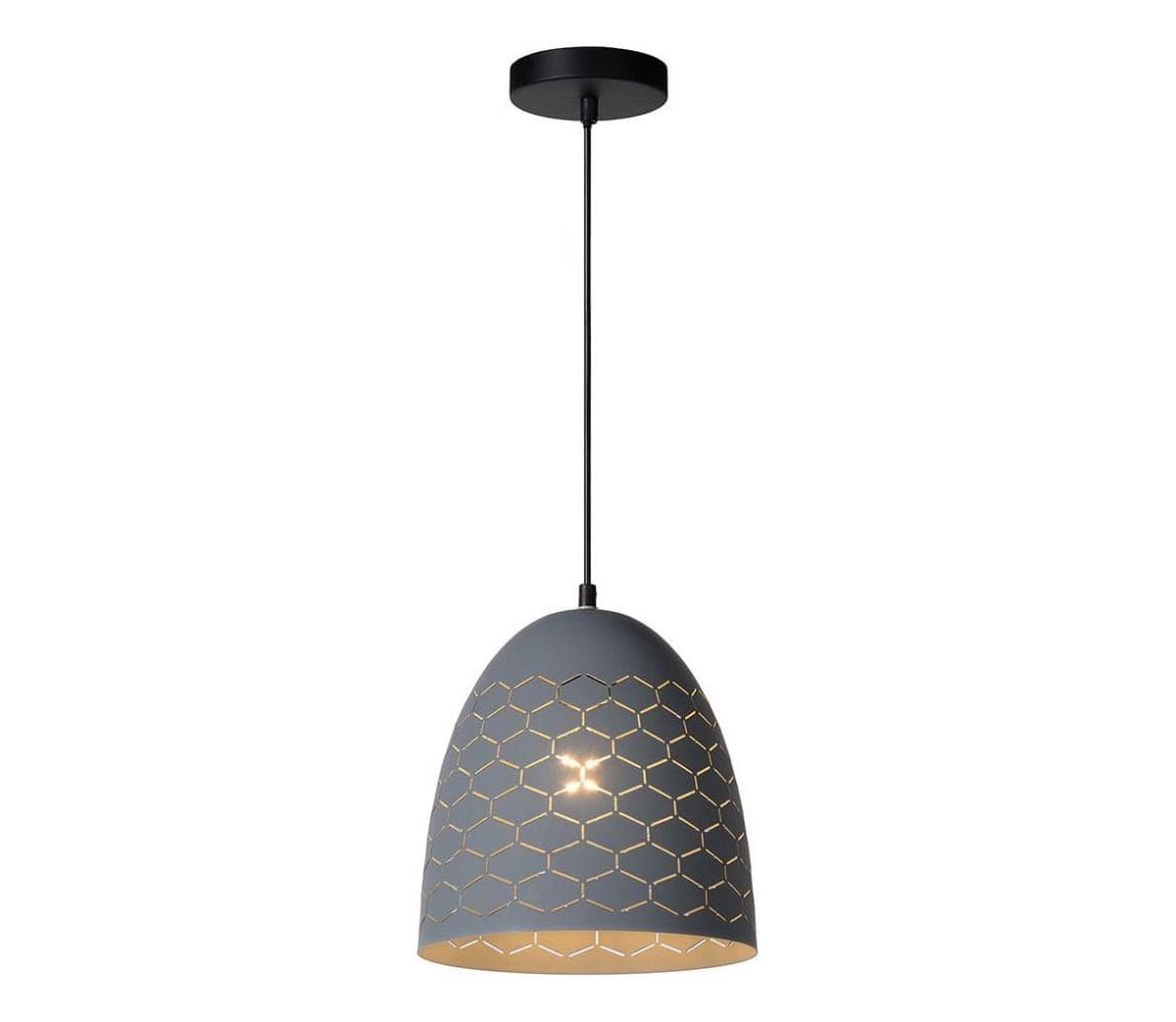 Lucide 43408/24/36 - Luster na lanku GALLA 1xE27/60W/230V šedá 43408/24/36