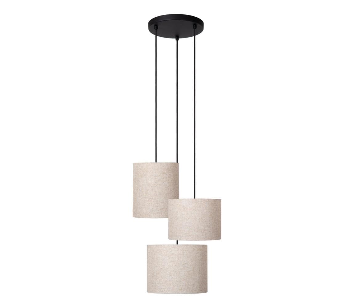 Lucide 45409/13/38 - Luster na lanku MAYA 3xE27/40W/230V krémová 45409/13/38