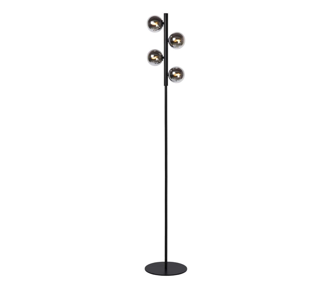 Lucide 45774/04/30 - Stojacia lampa TYCHO 4xG9/28W/230V čierna 45774/04/30