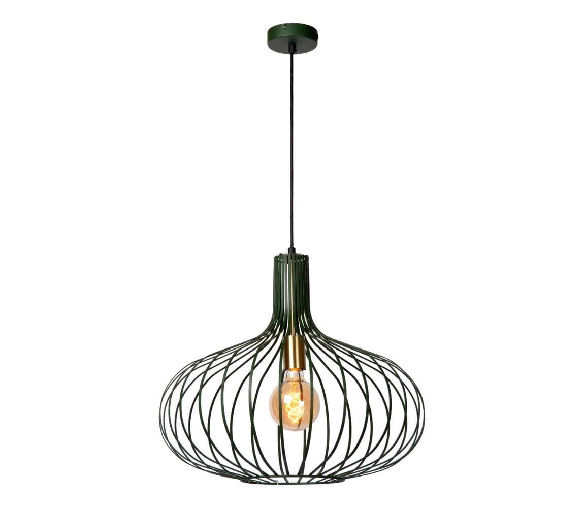 Lucide 78374/50/33 - Luster na lanku MANUELA 1xE27/60W/230V pr. 50 cm zelená 78374/50/33
