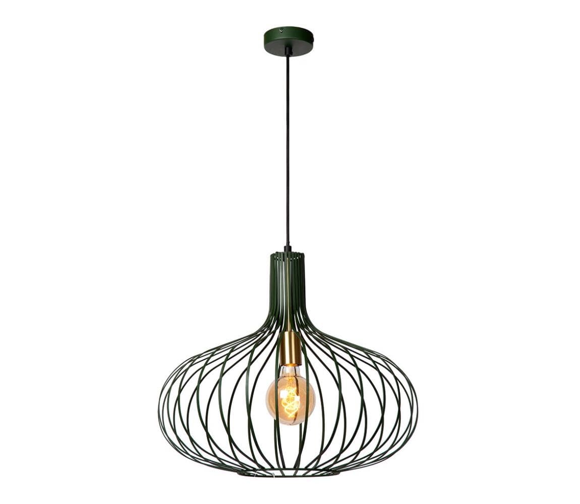 Lucide 78374/65/33 - Luster na lanku MANUELA 1xE27/60W/230V pr. 65 cm zelená 78374/65/33
