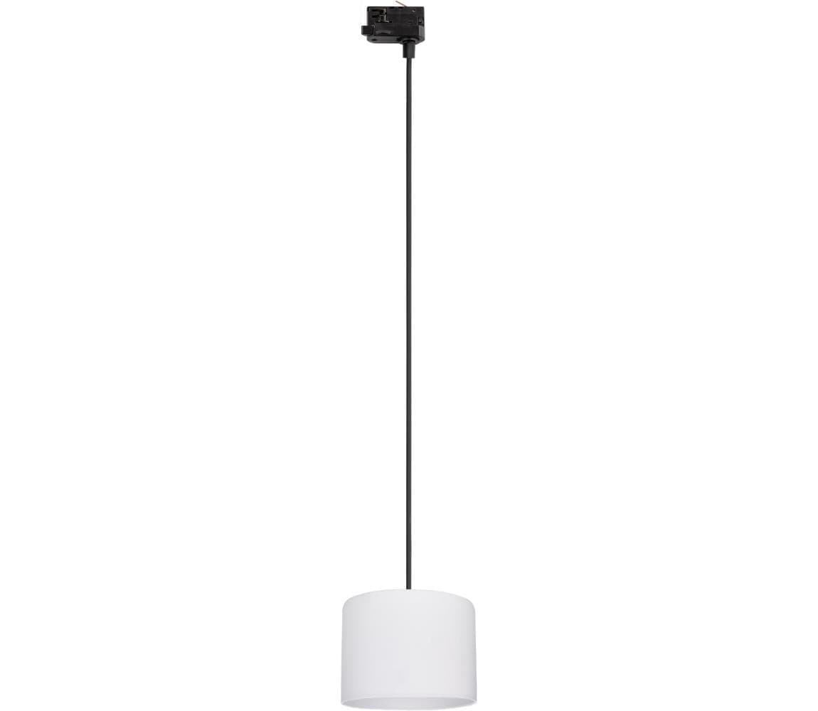 Luster na lanku 3-fáz. lišto. systému TRACER 1xE27/15W/230V pr. 20 cm čierna/biela 10699