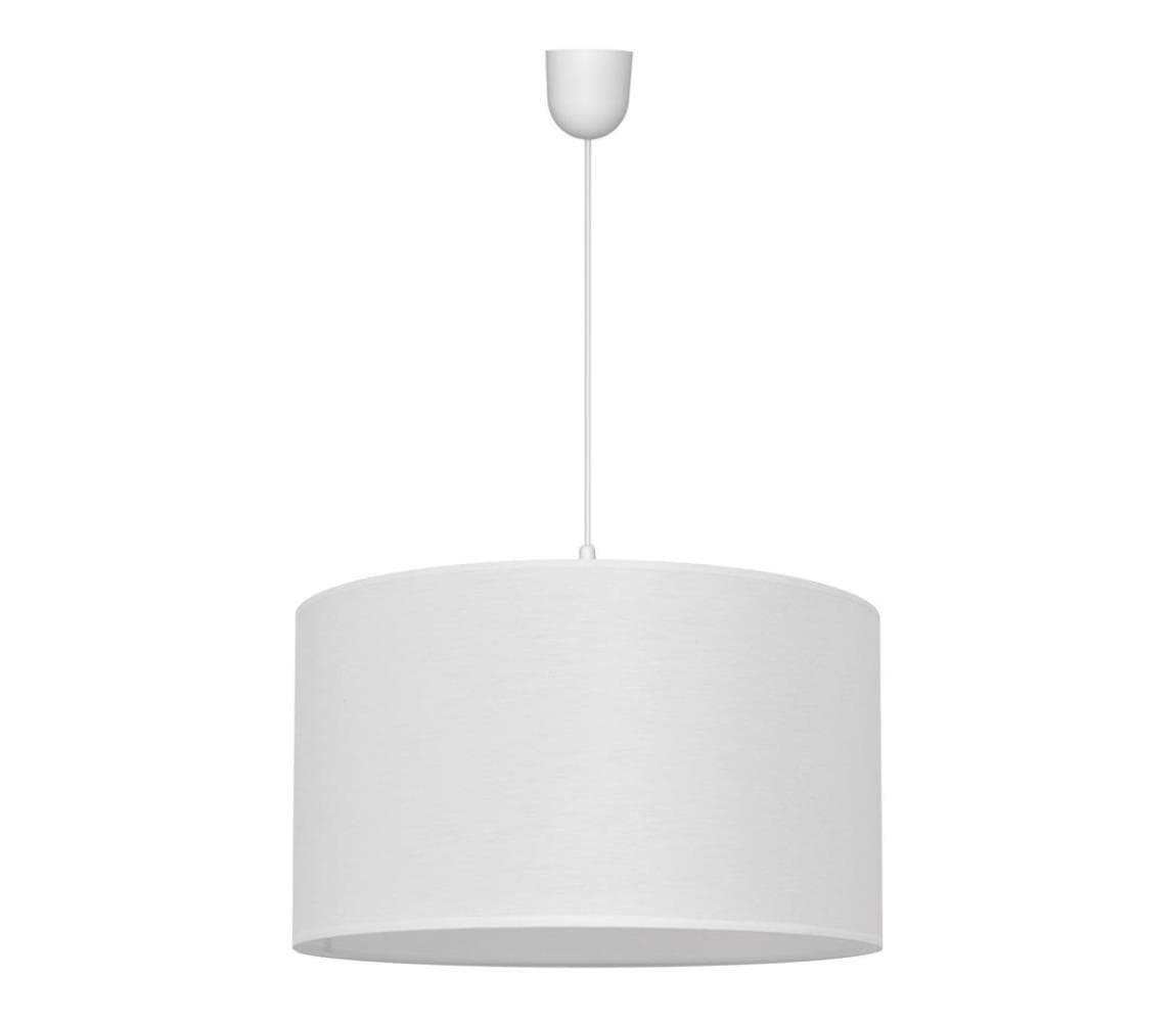 Luster na lanku ALBA 1xE27/15W/230V pr. 45 cm biela W-4525/1 WT+SCW-P WT