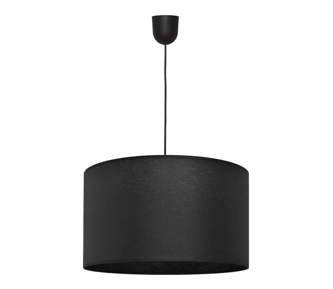 Luster na lanku ALBA 1xE27/15W/230V pr. 45 cm čierna W-4525/1 BK+SCW-P BK