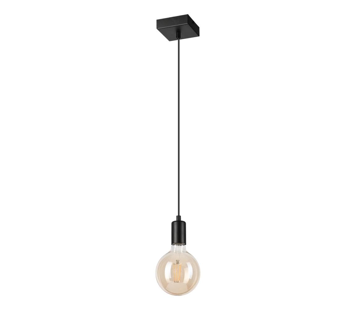 Luster na lanku ASTRID 1xE27/60W/230V matná čierna LM-1.146/CZARNY MAT