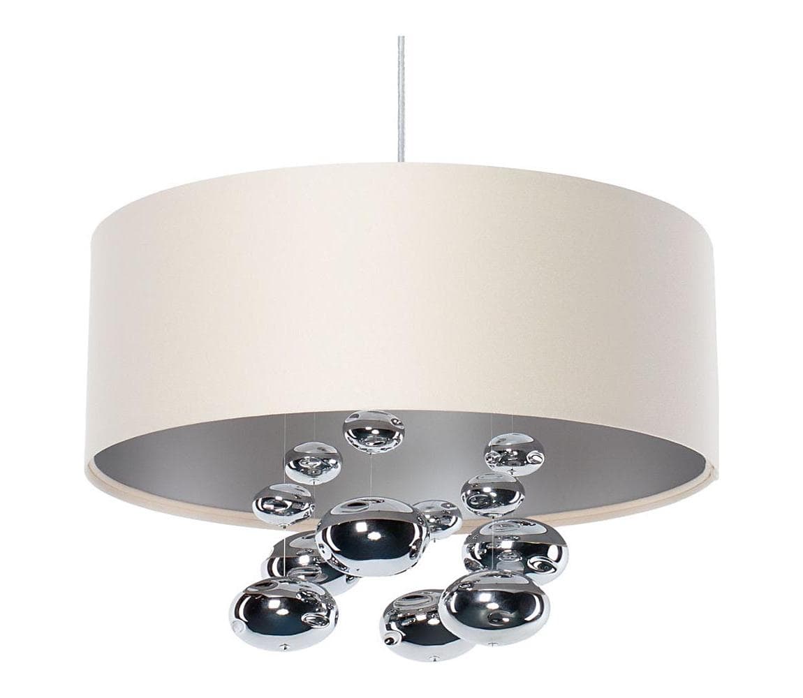 Luster na lanku BUBBLE 1xE27/60W/230V, priemer 50 cm, béžový 01B-001-60