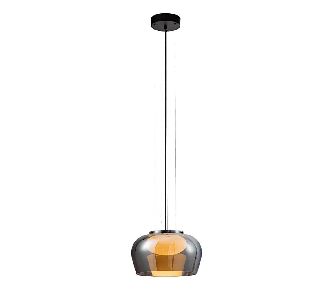 Luster na lanku INSIEME 1xGX53/10W/230V pr. 35 cm dymovo čierny 31-50878