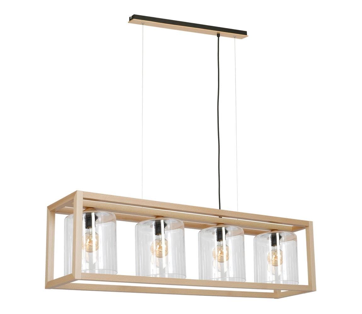 Luster na lanku LEGNO 4xE27/60W/230V 8424