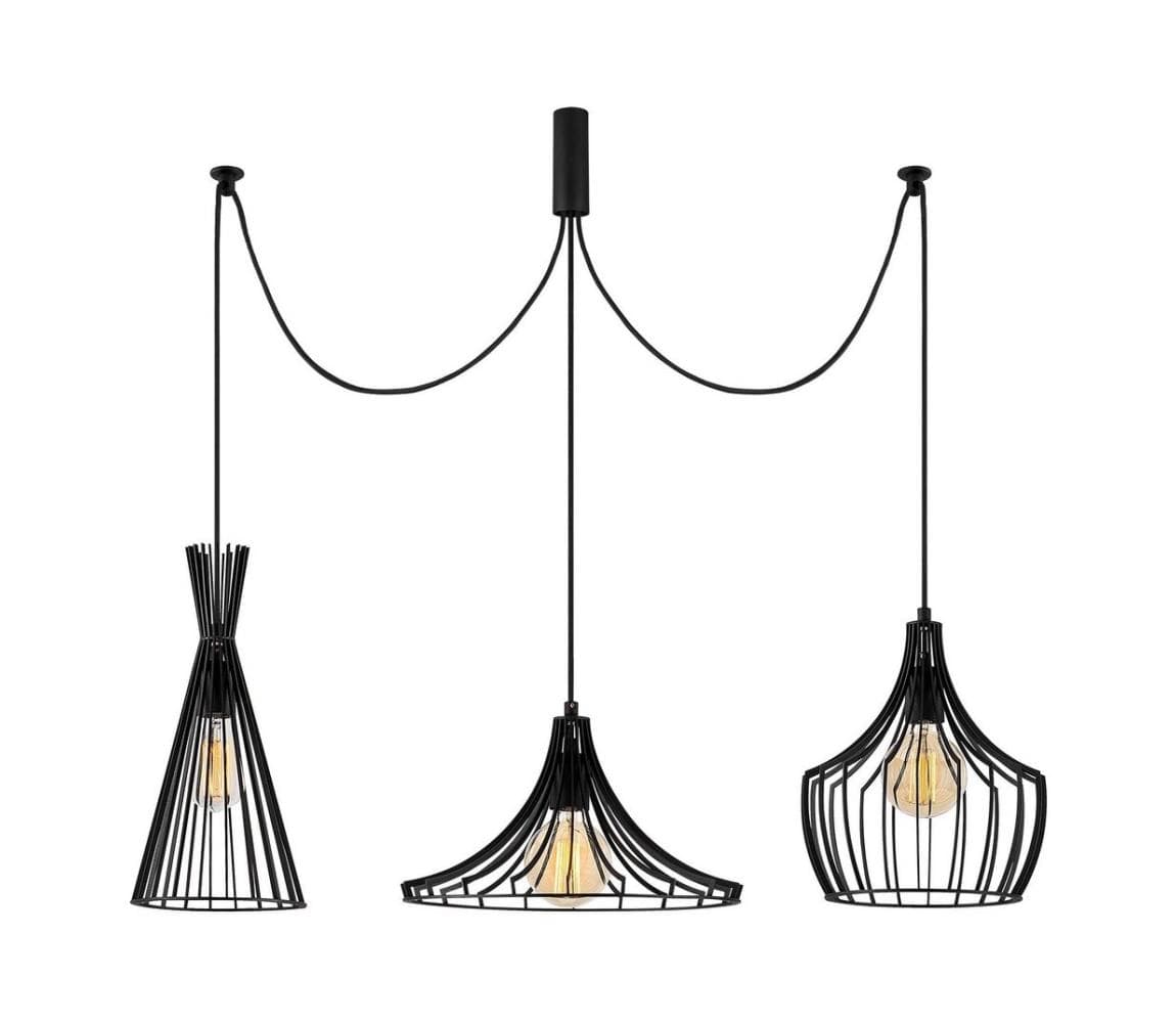 Luster na lanku MEZOPOTAMYA 3xE27/40W/230V pavúk 525NOR1610
