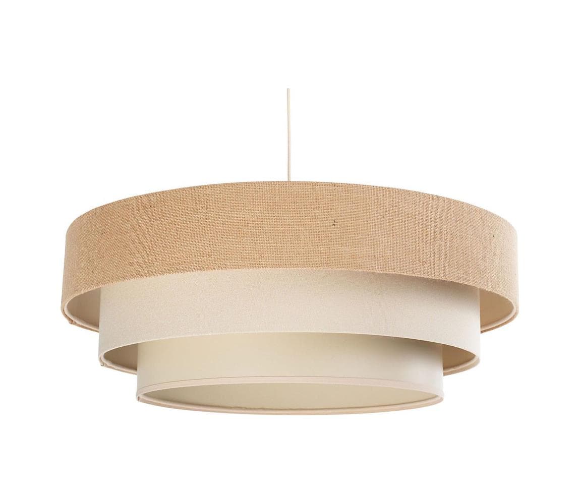 Luster na lanku TRINITI 1xE27/60W/230V, priemer 40 cm, béžová/krémová 050-101-60