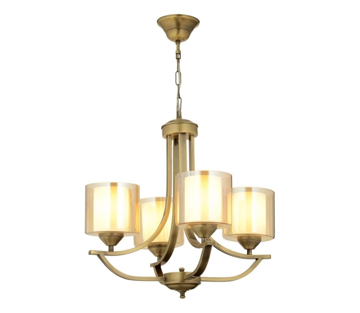 Luster na reťazi NOVARA 4xE27/40W/230V bronzový 683AVN1431