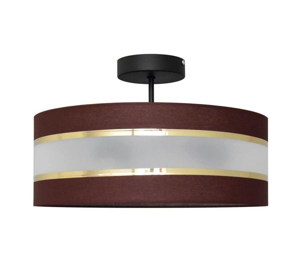 Luster na tyči HELEN 3xE27/15W/230V hnedá/čierna/zlatá P-0804-15/3 BK-B +BR+GO+MAT