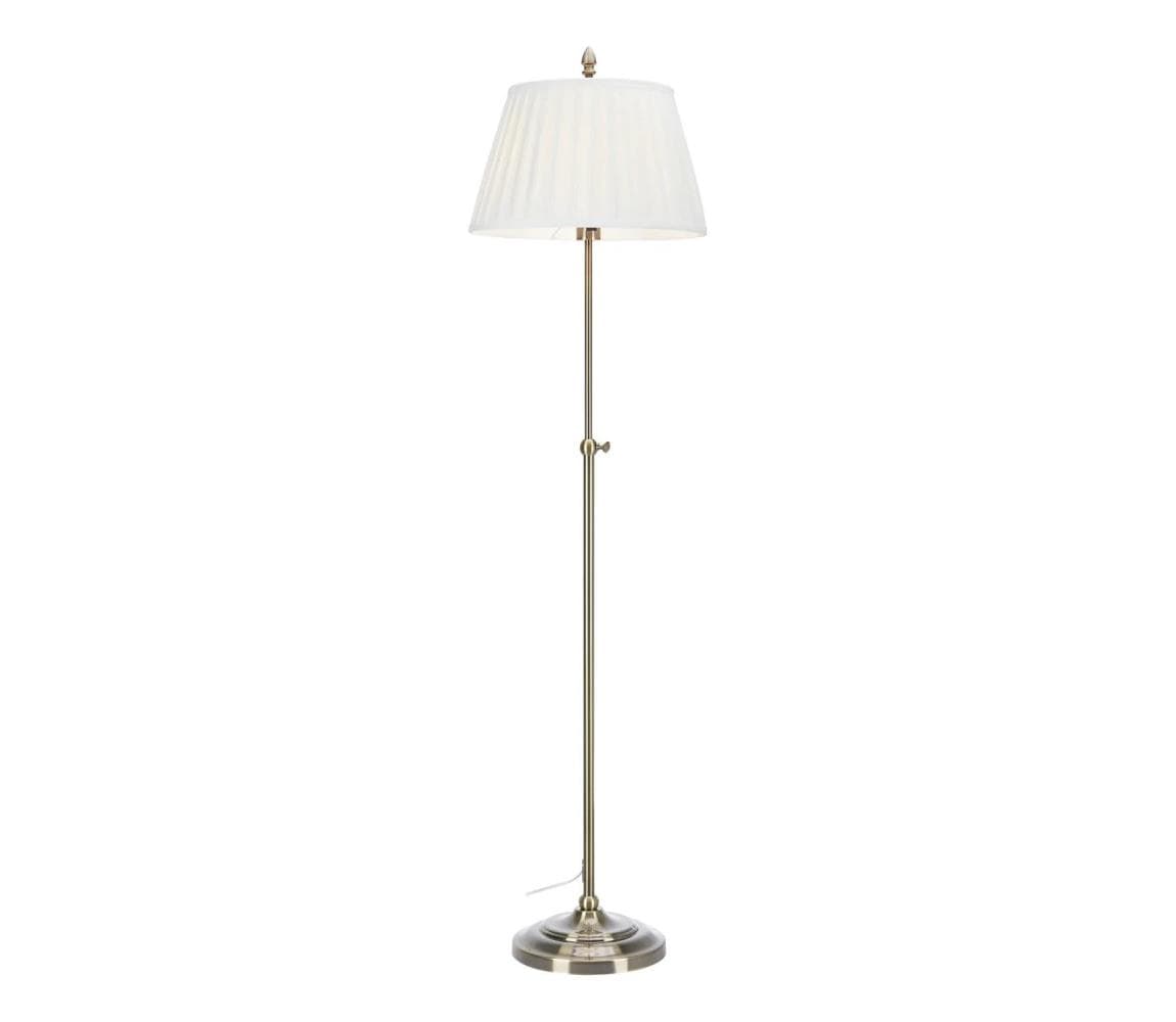 Markslöjd 108972 - Stojacia lampa OXFORD 1xE14/40W/230V biela/mosadz 108972