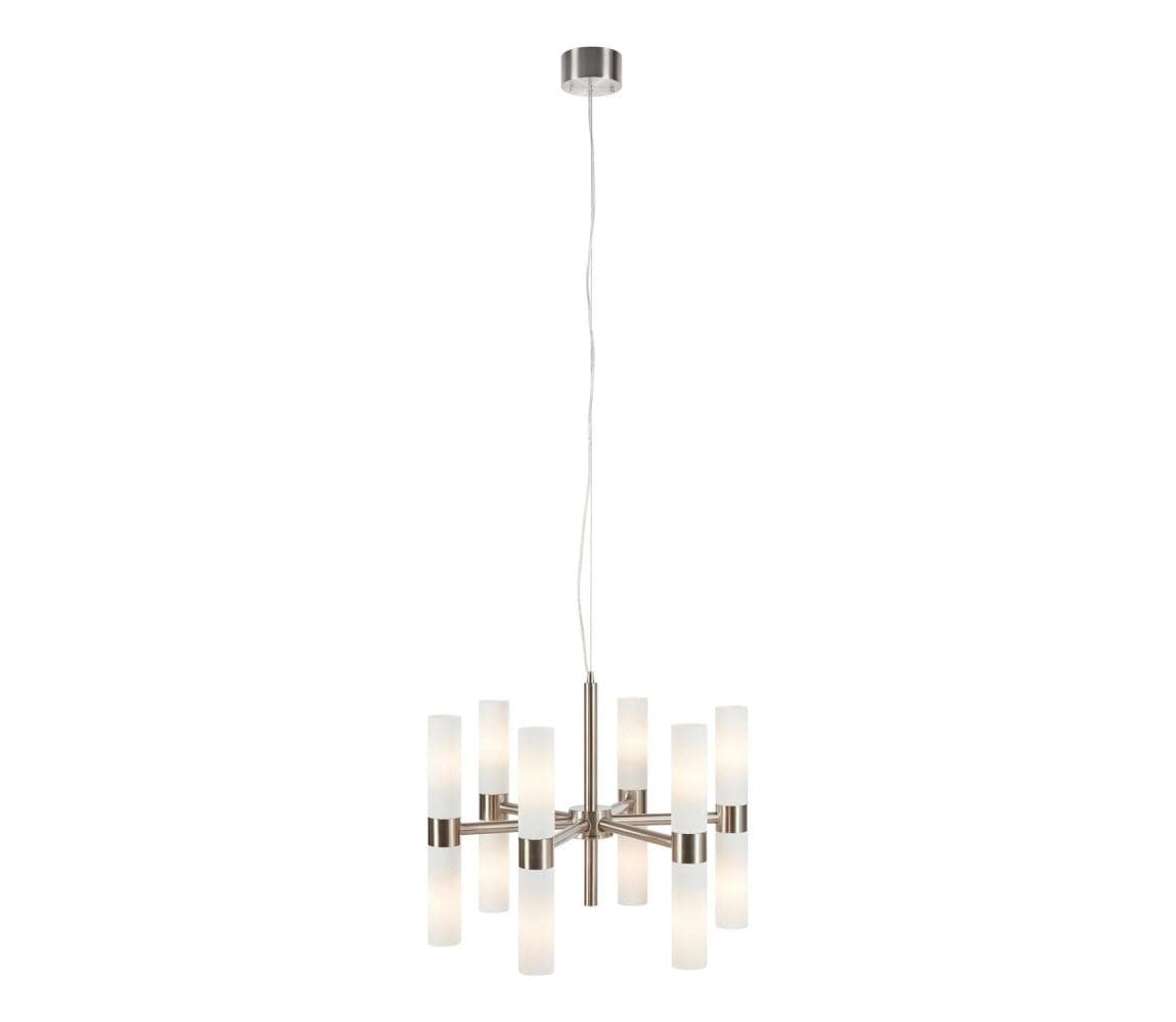 Markslöjd 109154 - Závesný luster ELARA na lane 12xE14/40W/230V priemer 60 cm matný chróm 109154