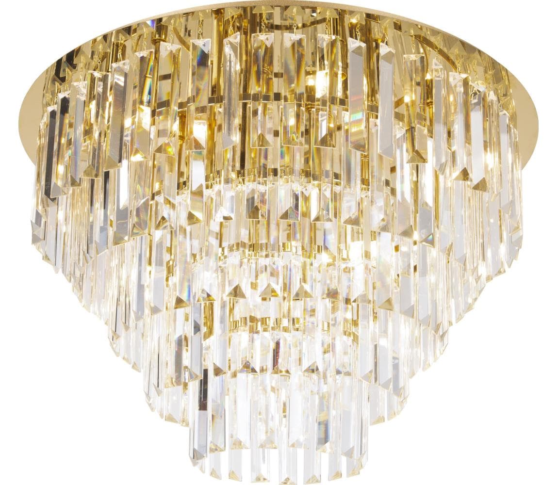 MAXLIGHT C0224 - Stropné svietidlo MONACO 16xG9/40W/230V pr. 80 cm zlatá C0224