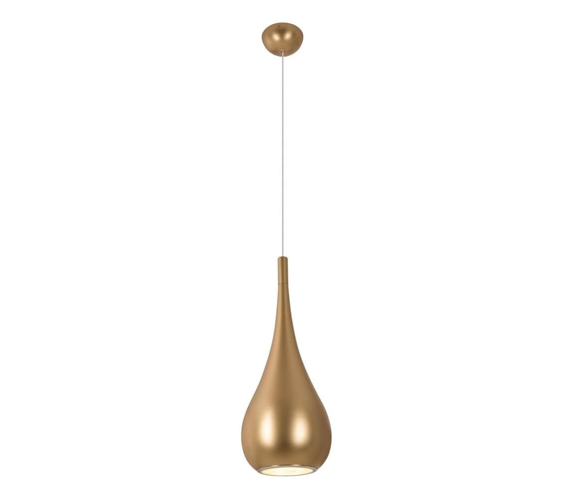 MAXLIGHT P0436 - Luster na lanku DROP 1xE27/40W/230V pr. 20 cm zlatá P0436