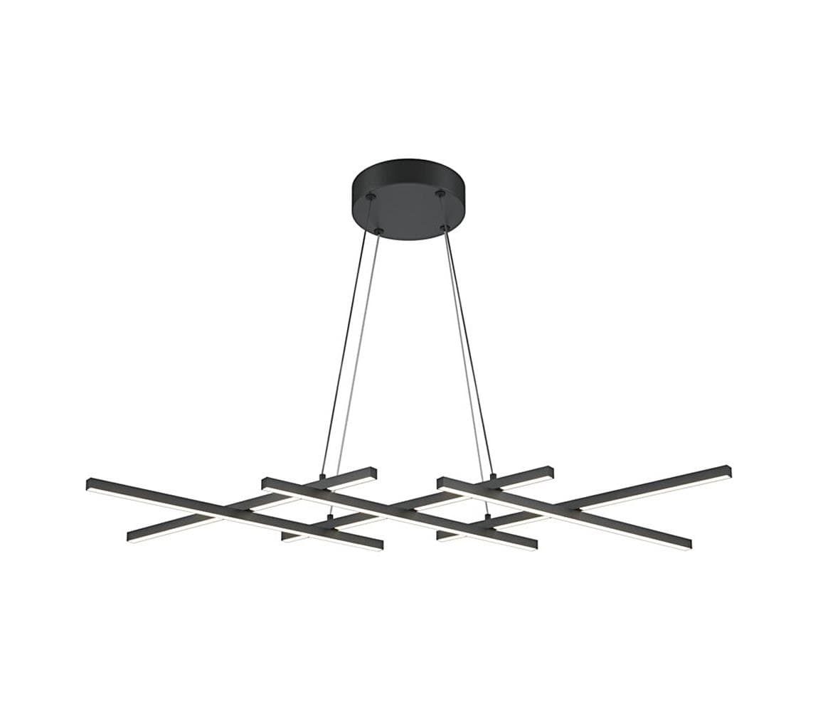 Maytoni MOD244PL-L50BK - LED luster na lanku HALO LED/40W/230V čierny MOD244PL-L50BK