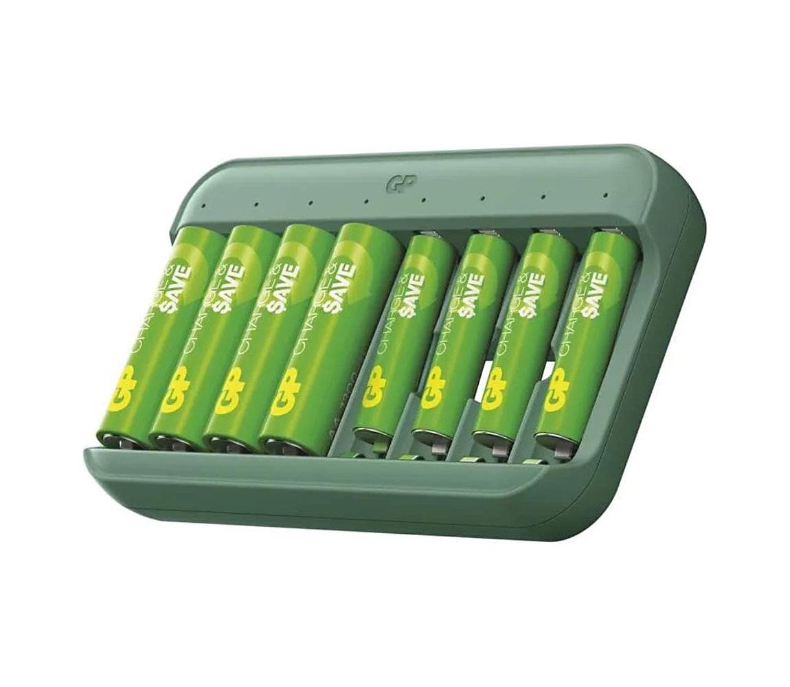 Nabíjačka batérií GP Charge & save pre 4× AA/AAA, 1300 mAh/650 mAh B58829