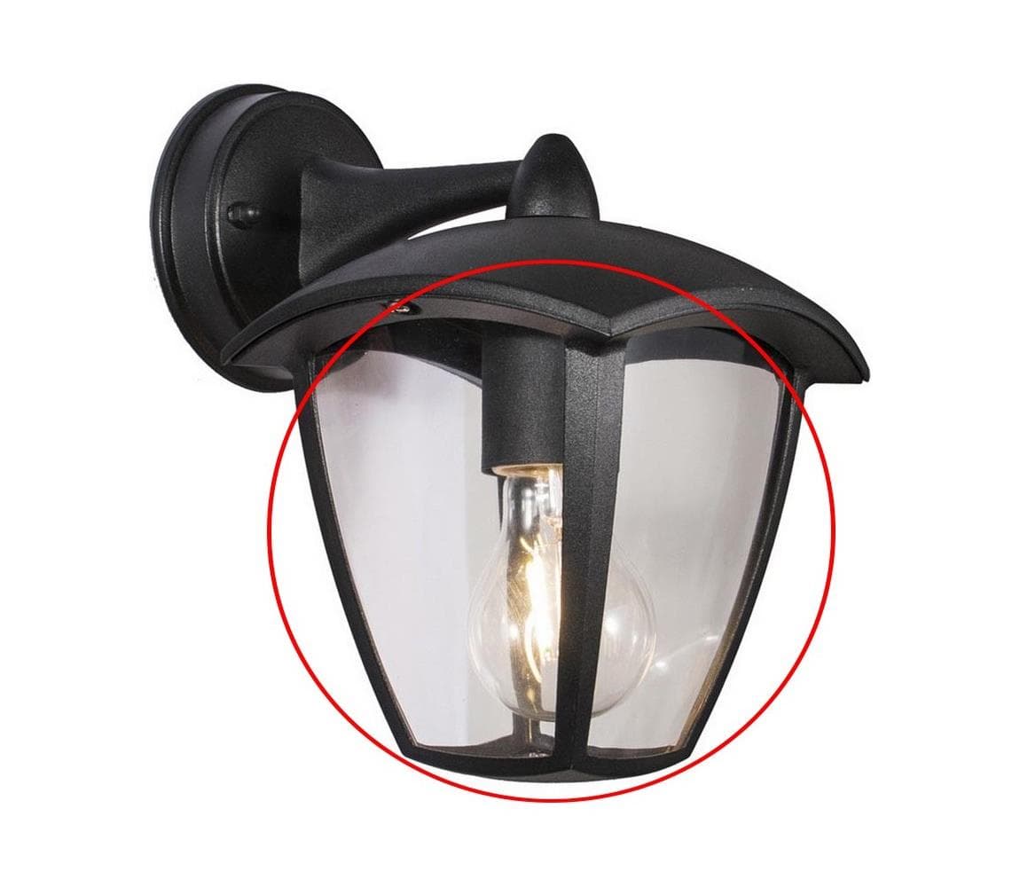 Náhradné číre sklo pre nástenné svietidlo a lampu LUNA E27 8590828001416