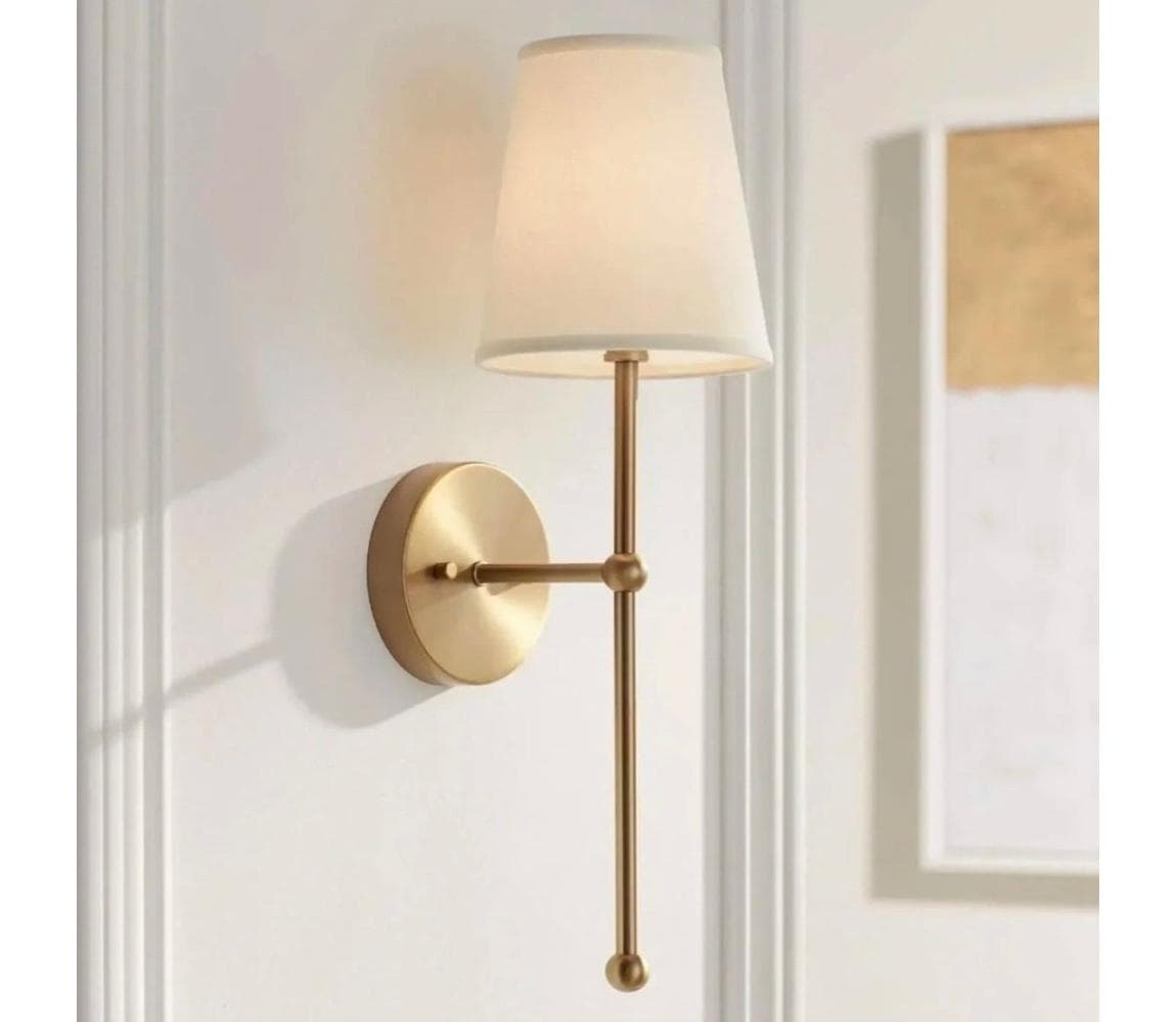 Nástenná lampa ASPARAGUS 1xE27/40W/230V zlatá/krémová 751ARL1140