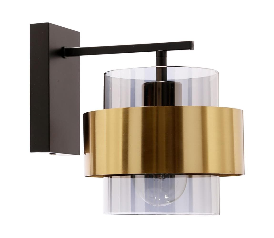 Nástenná lampa SPIEGA 1xE27/60W/230V zlatá/čierna 21-09470