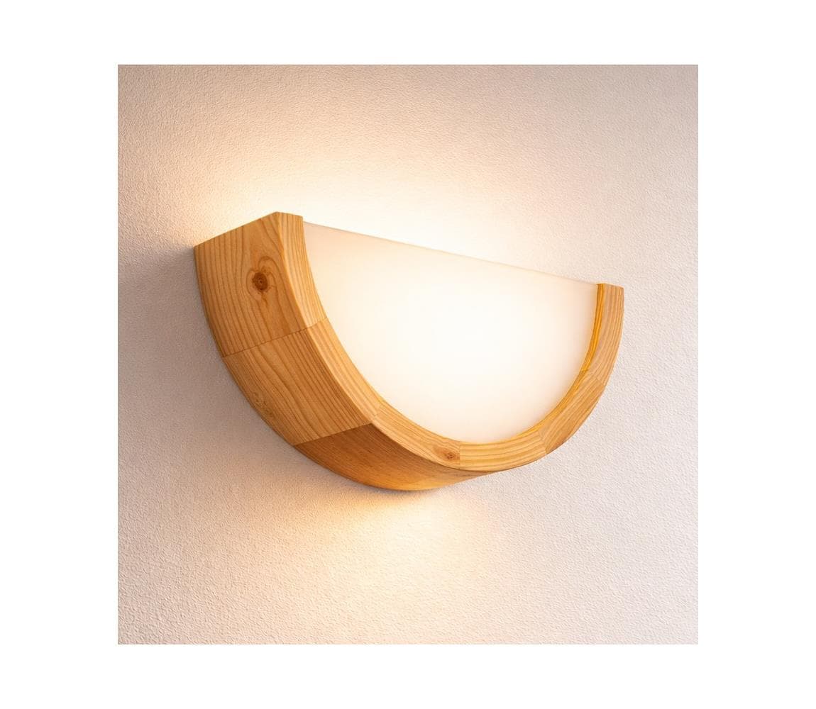 Nástenné svietidlo NATURAL 1xE27/60W/230V borovica LD-PD-6.12 SOSNA
