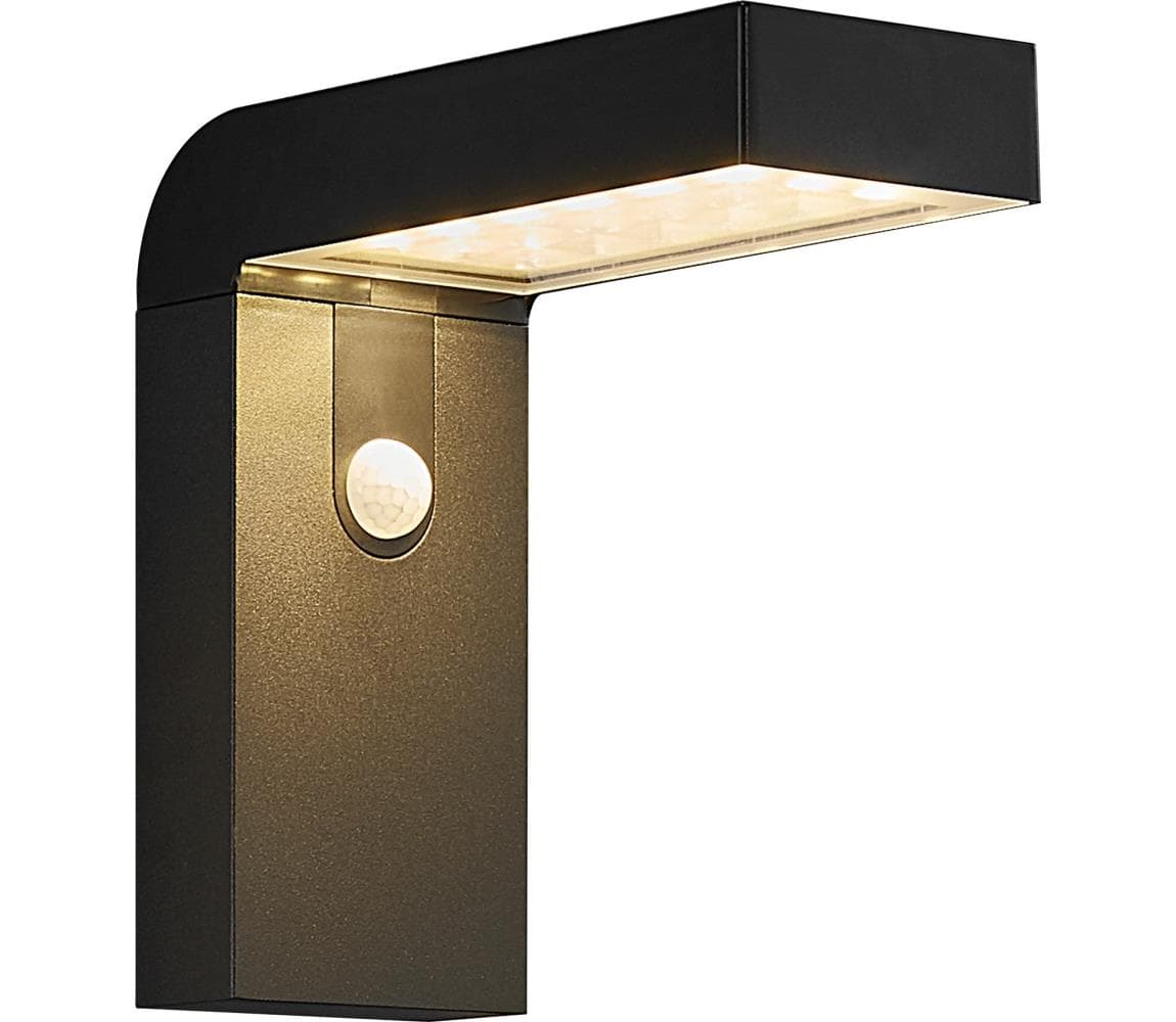 Nordlux - LED solárne nástenné svietidlo s čidlom ALYA LED/5W/3,7V IP44 2118231003