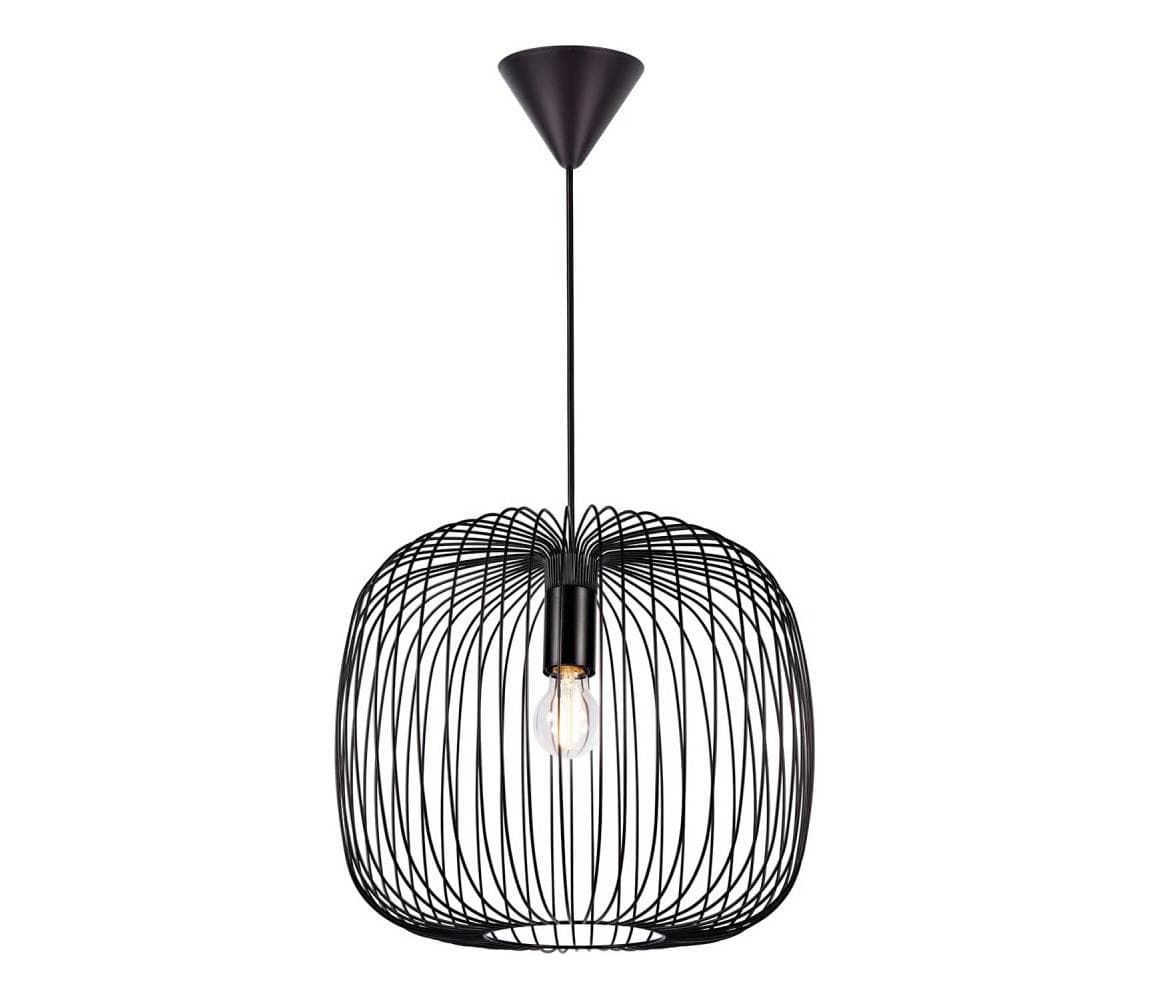 Nordlux - Luster na lanku BERONI 1xE27/60W/230V čierny pr. 40 cm 2213313003