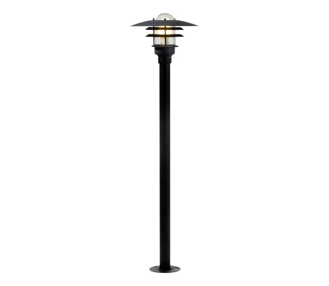 Nordlux - Vonkajšia lampa LONSTRUP 1xE27/60W/230V IP44 čierna 116 cm 71428003