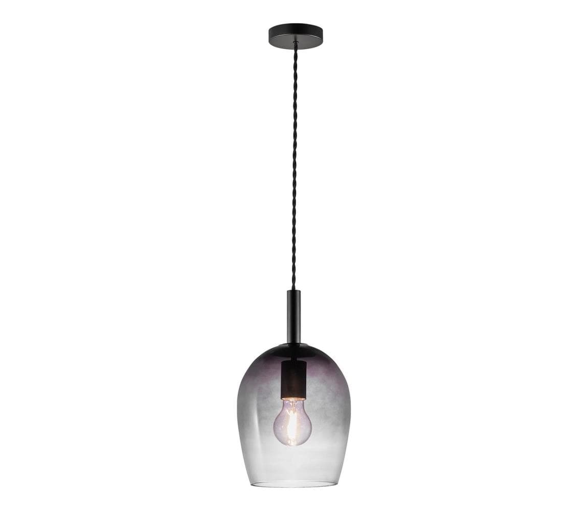 Nordlux - Závesný luster na lanku UMA 1xE27/40W/230V Ø 18 cm čierna/dymová 2112703047