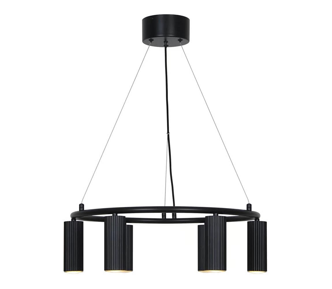 Nordlux - Závesný luster VICO na lanku 6xGU10/5W/230V čierna 2512323003