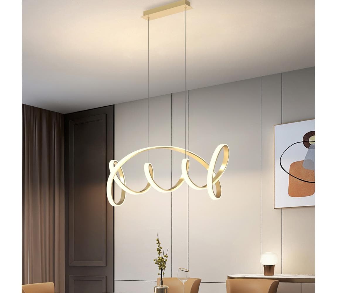 ONLI - LED Luster na lanku KIRA LED/60W/230V 4000K zlatá 5083/SORO