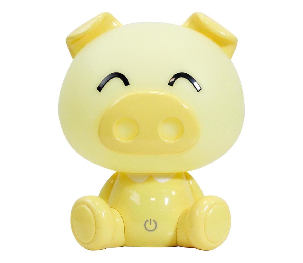 ONLI - LED stmievateľná detská nočná lampička PUPPIES LED/3W/230V 19 cm prasiatko/žltá 074/LG