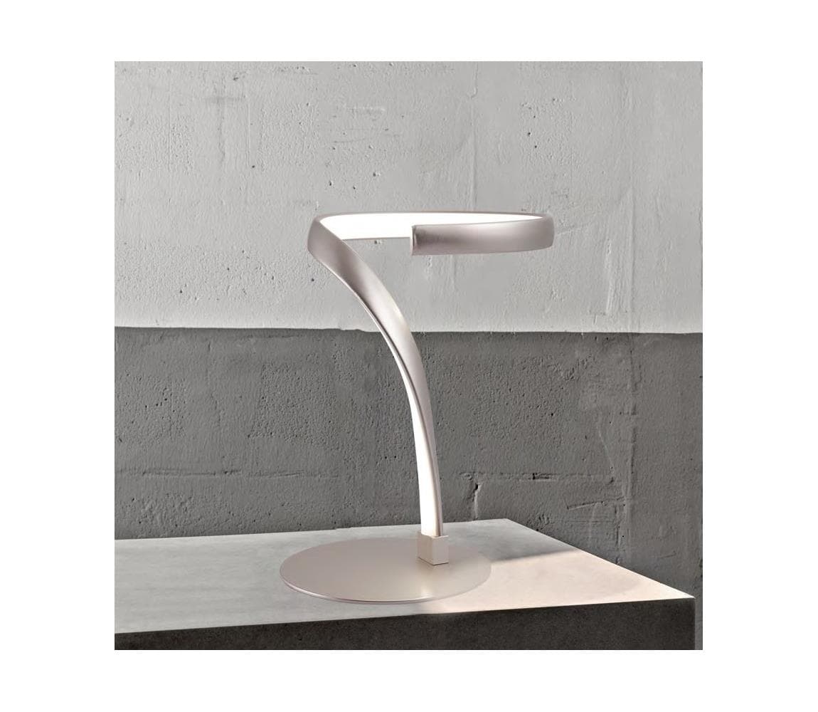 ONLI - LED Stolná lampa INFINITY LED/12W/230V 4500K 24 cm matný chróm 5050/L