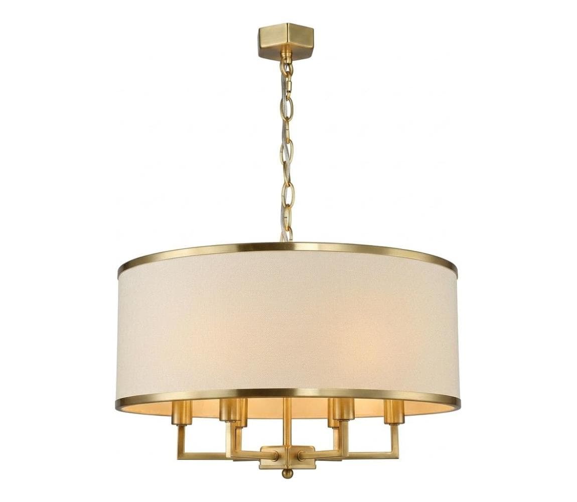 Open Design OR80230 - Luster na reťazi CASA 6xE14/15W/230V krémová/mosadz OR80230