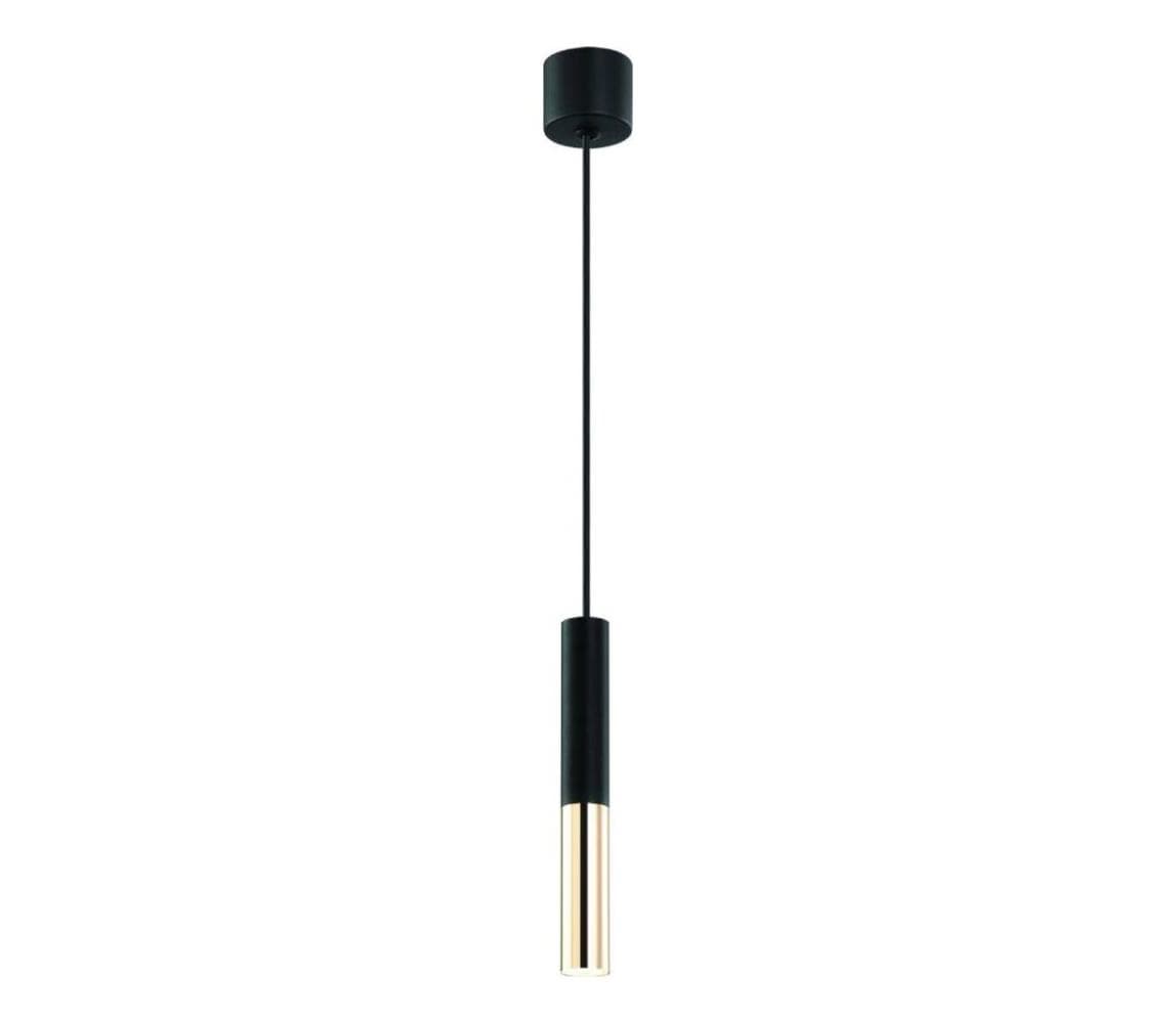 Open Design OR80810 - Závesný luster na lane SLIMI 1xG9/3,5W/230V čierna/zlatá OR80810