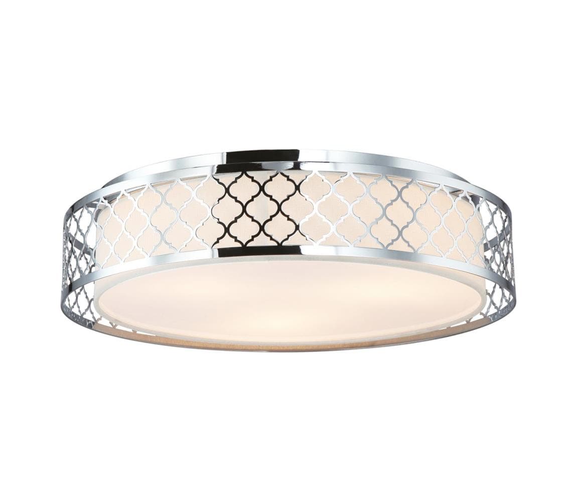 Open Design OR81008 - Stropné svietidlo CAVALLI 3xE27/15W/230V priemer 52 cm lesklý chróm OR81008