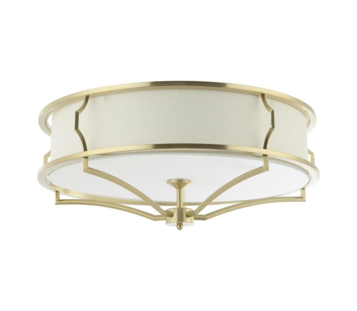 Open Design OR84436 - Stropné svietidlo STESSO 4xE27/12W/230V priemer 65 cm mosadz/biela OR84436