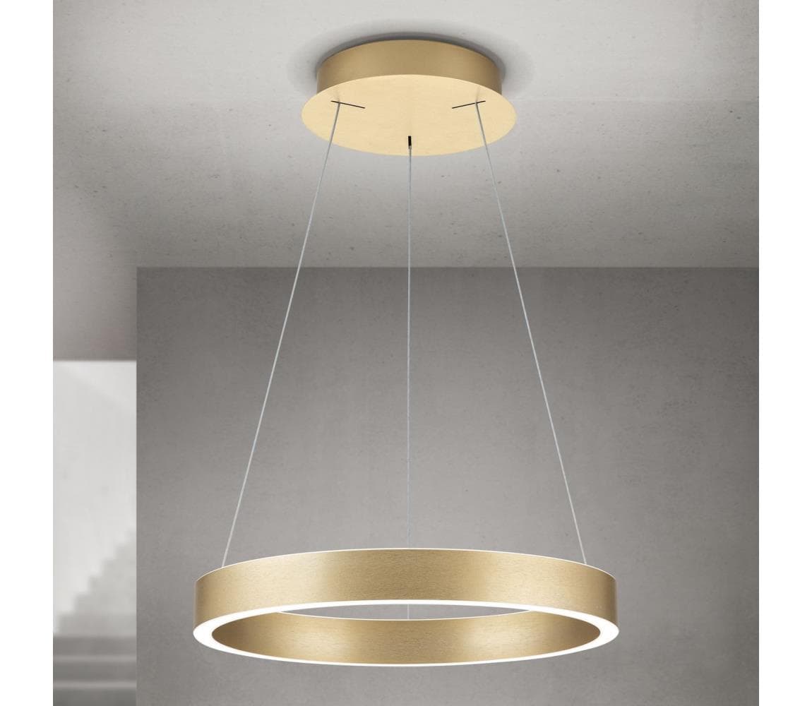 Orion- LED stmievateľný luster na lankách KOLK LED/40W/230V 2700/3000/4000K pr. 40 cm zlatá HL 6-1717/40 gold-matt