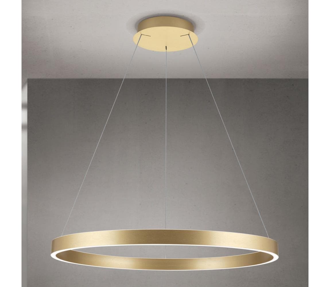Orion- stmievateľný LED luster na lanku KOLK LED/80W/230V 2700/3000/4000K priemer 80 cm zlatý HL 6-1717/80 gold-matt