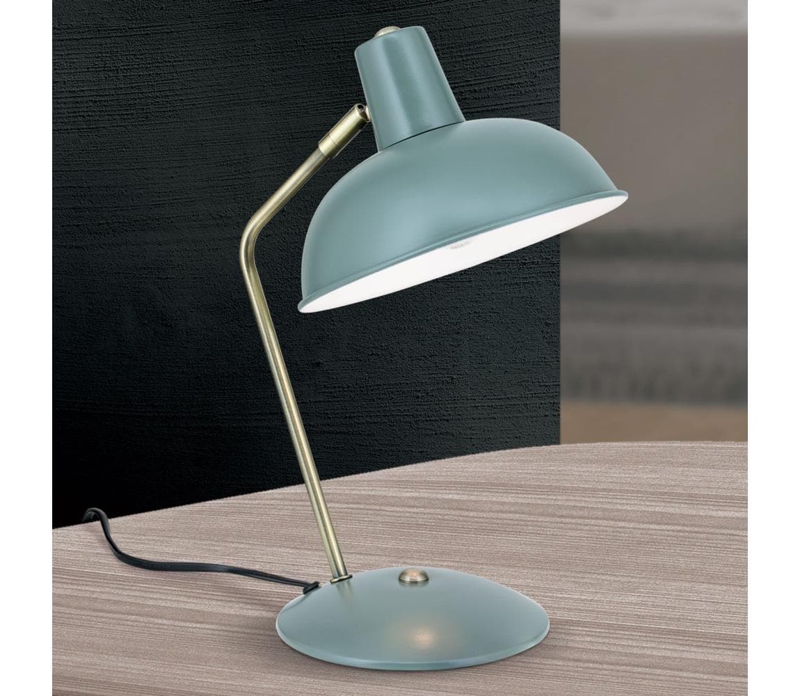 Orion - Stolná lampa FEDRA 1xE14/40W/230V mintová/mosadz LA 4-1190 grün/Patina