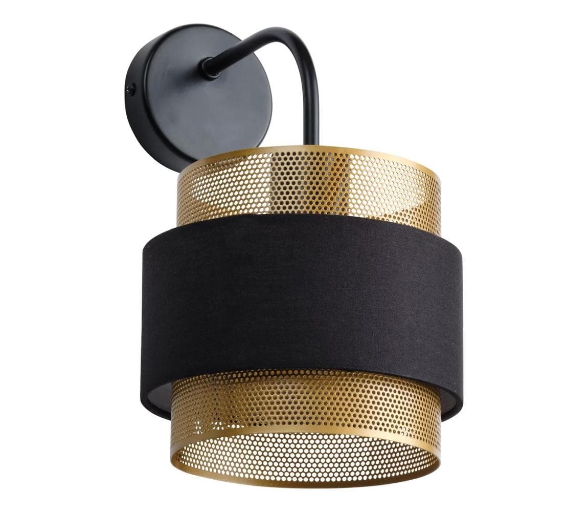 Osram - Nástenné svietidlo DECOR HORNET 1xE27/10W/230V čierna/zlatá 4058075847828